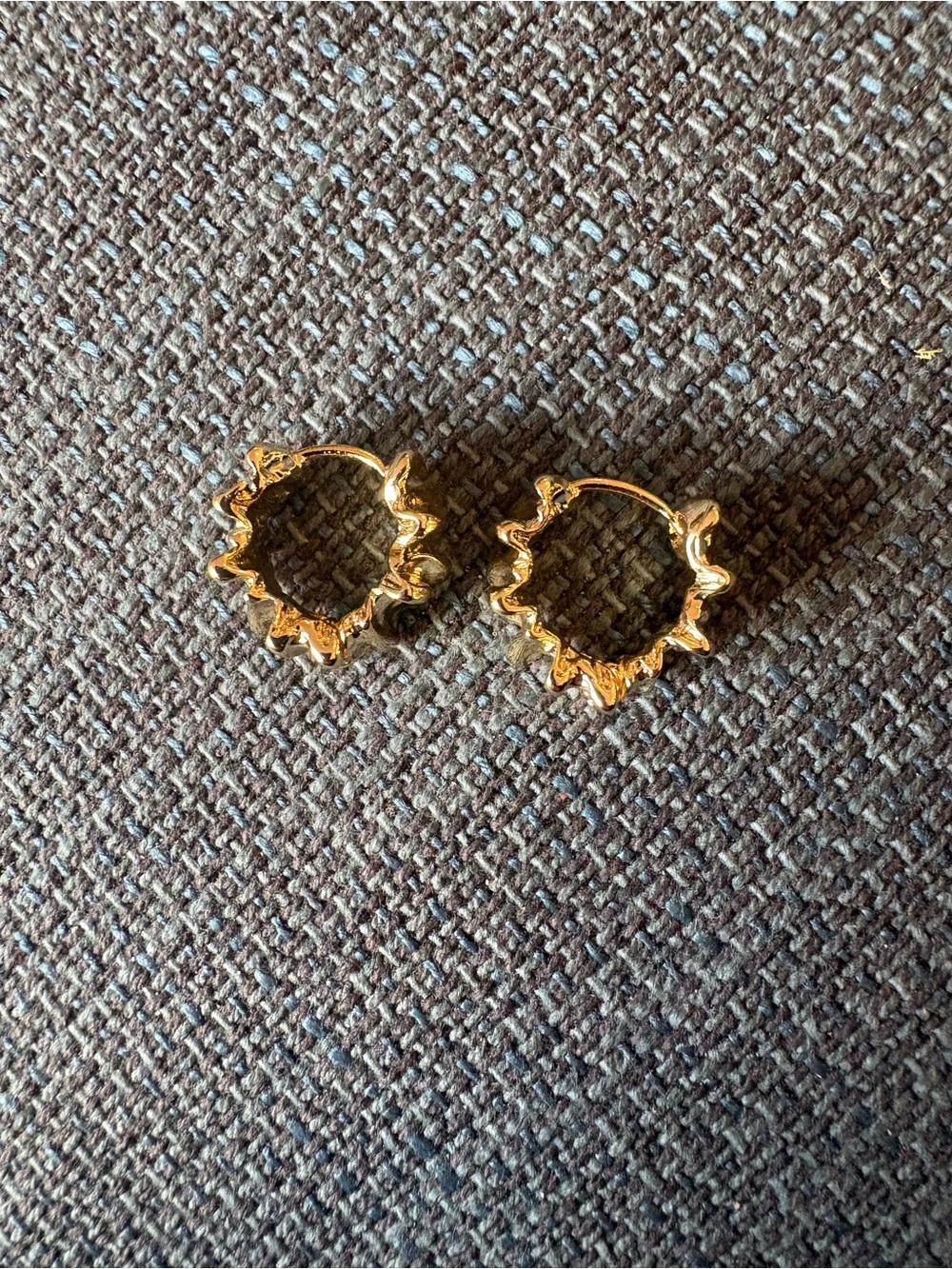 Gold Sunburst Hoop Earrings - Women Jewelry